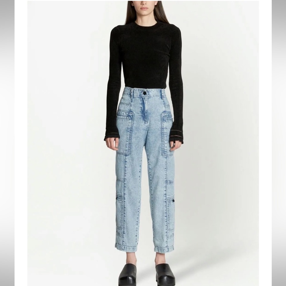 Proenza Schouler White Label high-rise straight-leg jeans - Picture 6 of 15